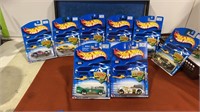 8 New Hot wheels New on card. This lot includes
