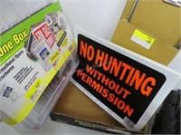 No Hunting signs - 12" x 8.5" - approx. 2 dozen