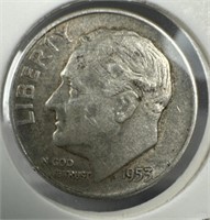 1953-D Silver Roosevelt Dime