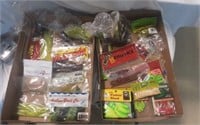 Box lot of Soft fishing lures