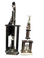 (2) Trophies. (1) Golf & (1) Harley Of Dallas TX
