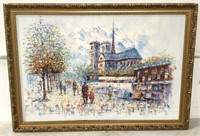 Signed Burnett Impressionist Oil On Canvas