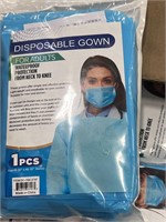 Adult Disposable Gown; 100 Total