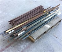 Pallet of T-Posts and Iron Stakes