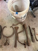 Antique iron tools