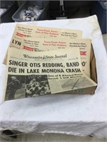 3 vintage newspapers