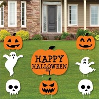 Halloween Yard Sign Decorations - Set of 8