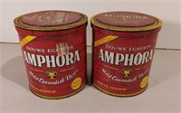 Two Amphora Tobacco Cans