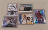 Five Assorted Sports Patch Cards