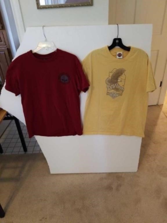 2 Harley Davidson tshirts size large