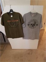 2 Harley Davidson Tshirt size large