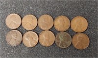 1936, 1940s, 1950s  wheat pennies