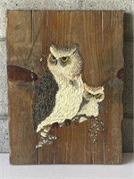 Owl Wood Picture Wall Art