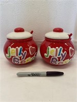2  NEW Jelly Bean Jars