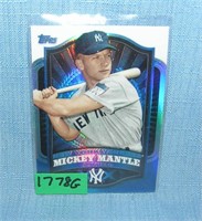 Mickey Mantle Topps retro style  baseball card