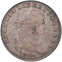 $1 1803 LARGE 3. PCGS VF35 CAC