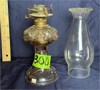 Rose pattern 15” OIL LAMP