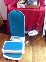 Spa chair, Metal Rack, gloves