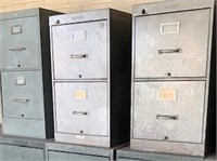 (5) 2 drawer wood file cabinets