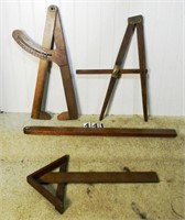 4 – Assorted wooden measuring devices: