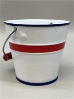 Monkey & Peddler Ceramic Pail Planter Ice Bucket