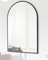 NEW Medium Arched Black Classic Accent Mirror (