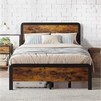 IDEALHOUSE Full Bed Frame with Headboard