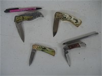 COLLECTOR WILDLIFE,FISH & OTHER FOLD-OUT KNIVES