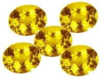Genuine 7x5mm Golden Citrine Oval (5pc)