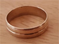 14k Yellow Gold Mens Ring, 4 Grams