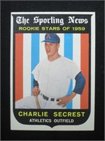 1959 TOPPS #140 CHARLES SECREST ROOKIE STAR