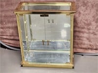 Hollywood Regency Brass & Glass Display Cabinet
