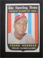 1959 TOPPS #129 FRANK HERRERA ROOKIE STAR