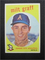 1959 TOPPS #182 MILT GRAFF ATHLETICS