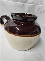 OHIO ROSEVILLE STONEWARE CROCK POTTERY BEAN POT