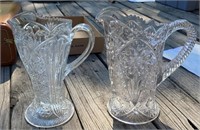 8" and 9" Pattern Glass Pitchers