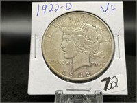 Peace Silver Dollars :   1922-D