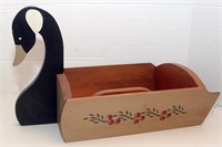 wooden Canadian Goose caddy