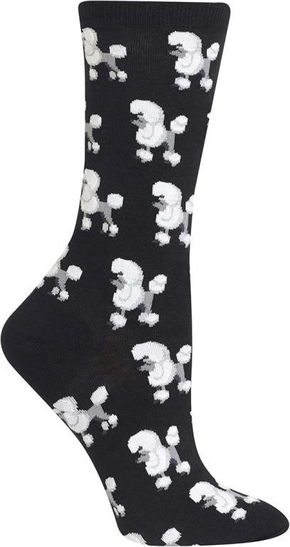 (Size: 6-12 - black) Hot Sox womens Animal Series