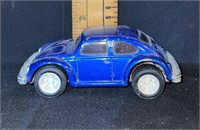 Dark blue volkswagen beetle