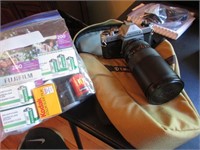 pentax camera,film & bag