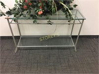 Glass Top Console Table - 48 x 16 x 30