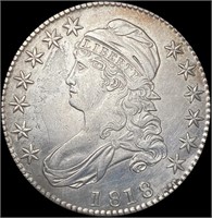 1818 O[11]2 Capped Bust Half Dollar CHOICE AU