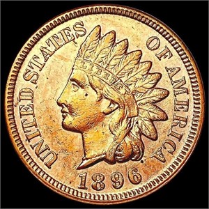 1896 RED Indian Head Cent CHOICE BU