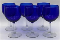 Set of 6 Libbey Glass Company Crystal Montebello