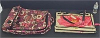 Vera Bradley 26" travel bag & floral hanging bag