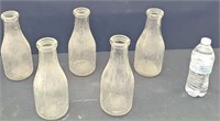 (5) quart milk bottles