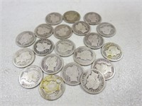 (20) 1915-1916 Barber Dimes A