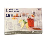 SM4095  Anchor Hocking Hammered 16-piece Set