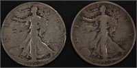 COLLECTORS LOT WALKING LIBERTY HALF DOLLARS